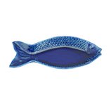 Travessa Cerâmica Peixe Ocean Azul 28x13cm 28095 Wolff