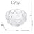 Bowl de Cristal Deli Diamond 11x5,5cm 1235 Lyor