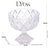 Centro de Mesa Cristal com Pé Deli Diamond 24,5x24cm 4432 Lyor