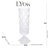 Vaso de Cristal com Pé Deli Diamond 12,5x41cm 4433 Lyor