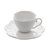 Jogo 4 Xícaras Café Porcelana com Pires Butterfly Branco 120ml 26415 Bon Gourmet
