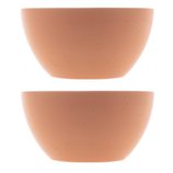 Jogo 2 Bowls Cerâmica Granilite Salmon 10x5cm 28558 Bon Gourmet