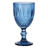 Jogo 6 Taças Vidro para Água Greek Azul Escuro 345ml 28783 Wolff