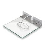 Porta  Guardanapos Inox e Vidro Slim  18X18cm 802719 Forma