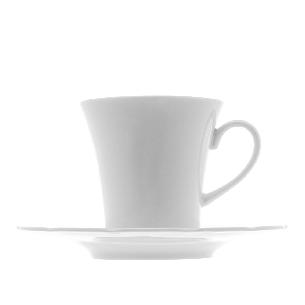 Jogo 6 Xícaras de Chá com Pires Itália Coquinho 200ml Porcelana Branca no  Shoptime