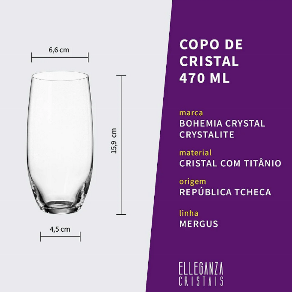 Copo Larus 470Ml Bohemia - Cristal