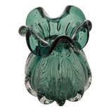Vaso de Vidro Italy Verde Esmeralda 13cm x 17cm 29017 Wolff