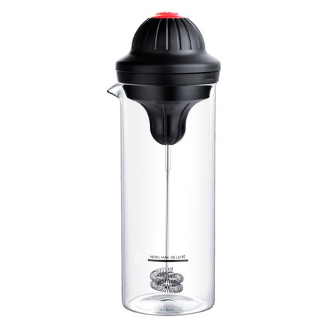 Mixer Multiuso com Copo de Vidro Borossilicato Preto 450ml 29149 Wolff
