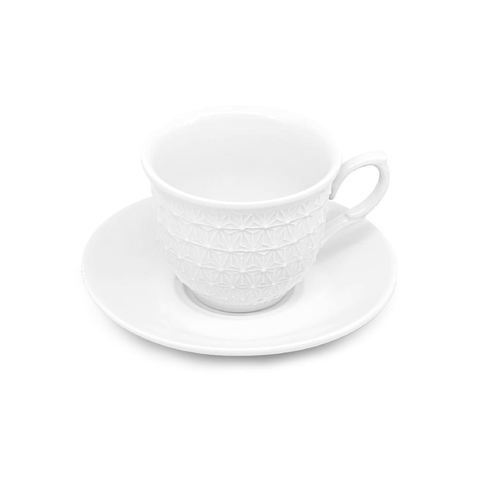 Jogo 6 Xícaras Café Coquinho 70 Ml C/ Pires Porcelana Branca - VLBJ  Inovações, Magalu Empresas