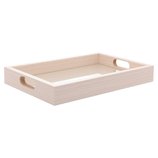 Bandeja Retangular De MDF Com Fundo Tresse 35x4x25cm 5676 Lyor