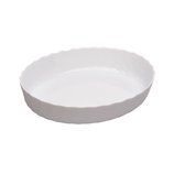 Refratário Oval De Vidro Opalino Smart Cuisine Trianon Branca 32x24,5x6cm Luminarc