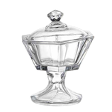 Potiche Com Pé 20,5x24cm Viola Stc2193 Adely Crystal