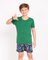 Camiseta Infantil em Dry Fit Mescla Verde