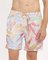 Shorts Masculino Mash de Tactel 615 Estampa Folhagem Off White