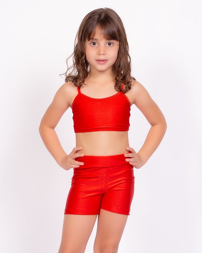 Top Fitness Infantil Tomate Atlanta | Guaili | Roupas de Praia Feminina ...