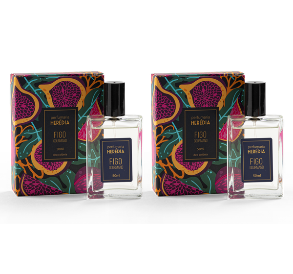 Kit com 2 Perfumes Figo Gourmand - Deo Colônia 50ml