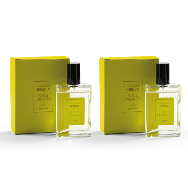 Kit com 2 Perfumes Flor de Carambola - Deo Colônia 50ml