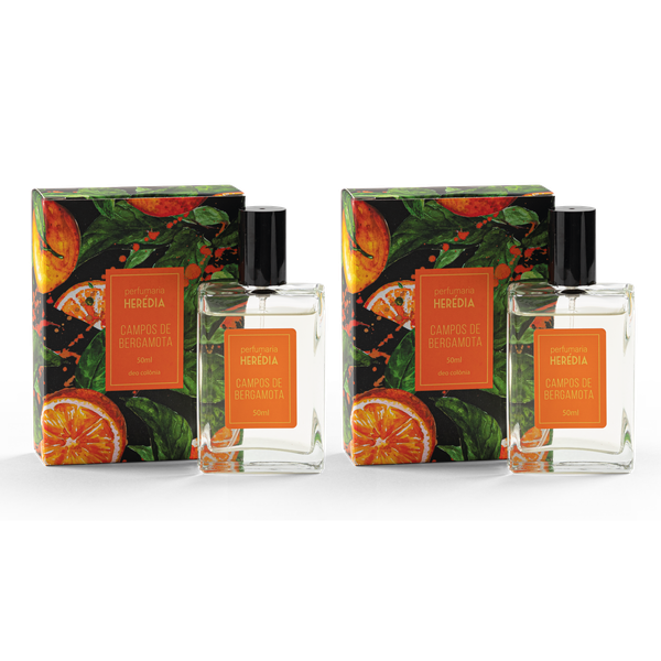 Kit com 2 Perfumes Campos de Bergamota - Deo Colônia 50ml