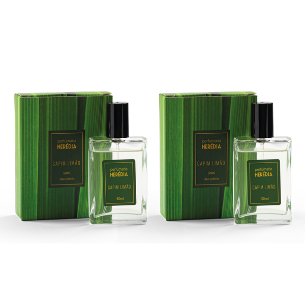 Kit com 2 Perfumes Capim Limão - Deo Colônia 50ml