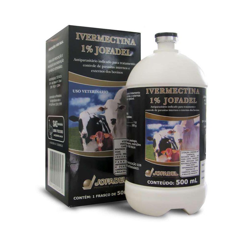 Ivermectina Jofadel 1% - 500 ml | Loja Agropecuária
