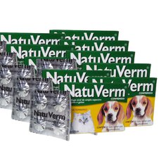 Kit 10 NatuVerm VetBras - 4 Comprimidos | Controle de parasitas internos