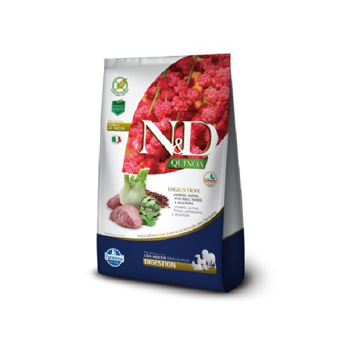 Ração ND Quinoa Digestion Cordeiro 800g Farmina Cães adultos com sensibilidade digestiva