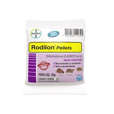 Rodilon Pellets 25g - Bayer | Isca para combate de roedores
