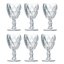 Jogo 6 Taças de Água de Vidro Diamond Transparente 310ml 451-6 Class