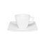Xícara de Café 75ml com Pires Porcelana Quartier White Oxford G06W-2000