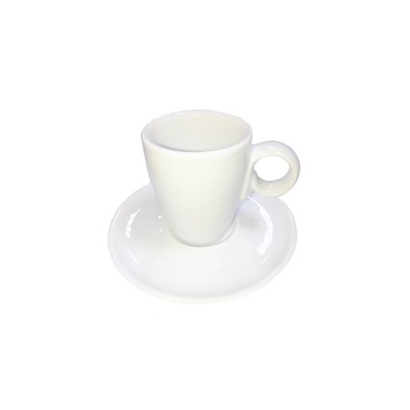 Xícara de Café com Pires 70ml Moca 2ª Linha Porcelana Atlas