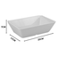 TRAVESSA RETANGULAR MELAMINA 35X25X7 UNYHOME UM240808