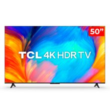 Smart TV TCL 50" LED UHD 4K 50P635 Google TV com Wifi Dual Band e Bluetooth Integrados