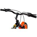Bicicleta Infantil Spinossauro Colli Aro-16 Com Freios V-Brake e Rodas de Apoio Preto e Laranja