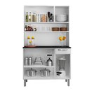 Armário de Cozinha Aço Itatiaia Compacto Kit Rose Branco