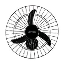 Ventilador de Parede 50cm Com 3 Pás e Inclinação Regulável New Ventisol Preto