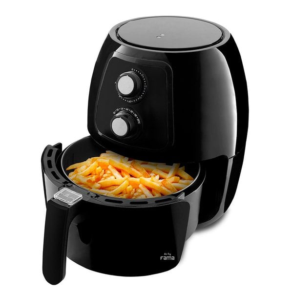 Fritadeira Elétrica Air Fryer 4 Litros 1500W Fama Preta Lojas Edmil