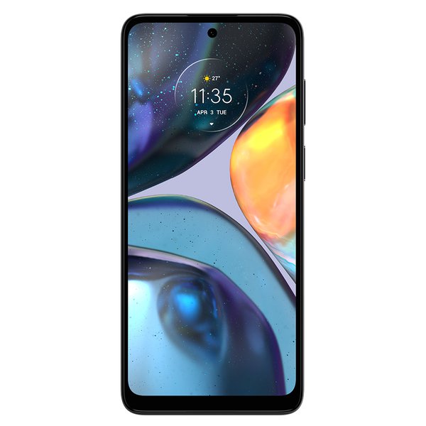 Smartphone Motorola Moto G22 128GB Android 12 RAM 4GB Tela Max Vision de 6,5" 4G Câmera Traseira Quádrupla - Preto