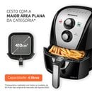 Fritadeira Elétrica Air Fryer Com 4 Litros e 1500W AFN40BI Mondial Preta e Inox
