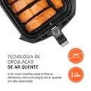 Fritadeira Elétrica Air Fryer Com 4 Litros e 1500W AFN40BI Mondial Preta e Inox