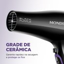 Secador de Cabelo Mondial SCN-01 Black Purple 2000W - Preto