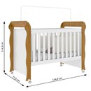 Berço Mini Cama Infantil Mirelle Carolina Amadeirado Betula