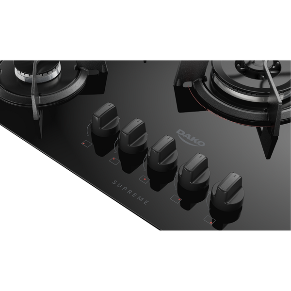 Cooktop Dako Supreme 5 Bocas Com Tripla Chama Preto Lojas Edmil