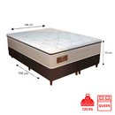 Cama Box Queen + Colchão de Molas Ensacadas Twins Gazin 198cm x 158cm