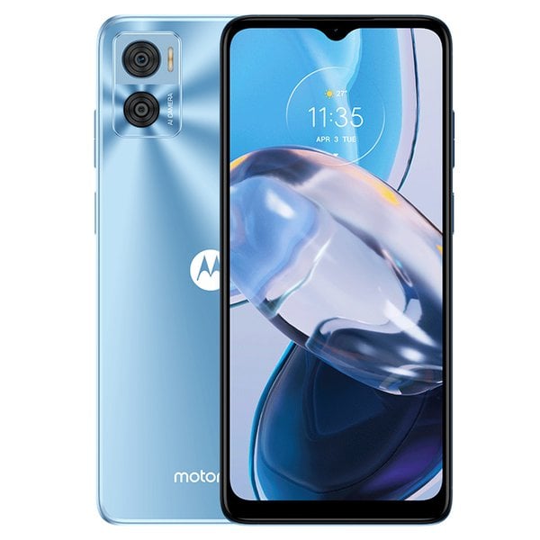 Smartphone Motorola Moto E22 128GB Android 12 Tela de 6,5" HD+ Azul