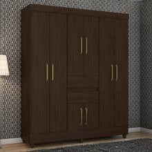 Guarda Roupa Casal 8 Portas Munique Demóbile Café