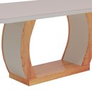 Mesa de Jantar Tampo MDF e Vidro 1,80m x 0,90m Naturale Off White Olimpic Bom Pastor