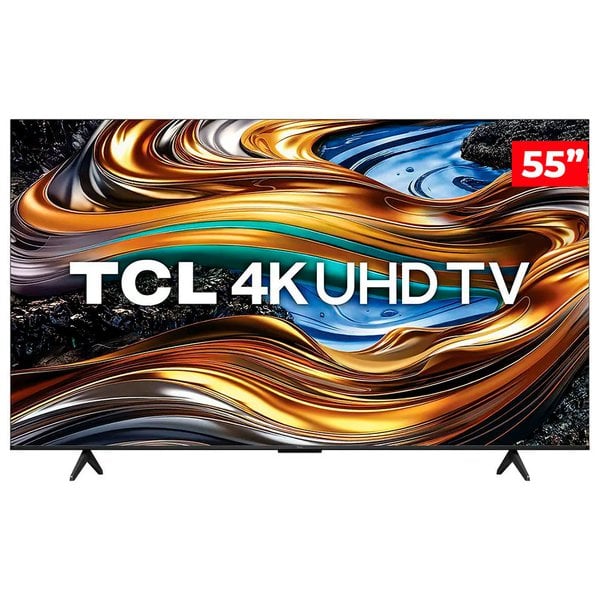Smart TV TCL LED 55" 4K UHD P755 Google TV, Google Assistente, Dolby Vision e Atmos