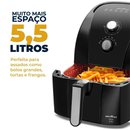 Fritadeira Elétrica Air Fryer Britânia BFR50 5,5L Antiaderente Redstone 1500W
