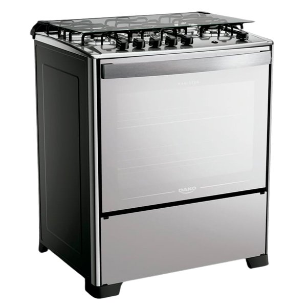 Fogão Dako Magister Style 5 Bocas Com Tripla Chama e Acendimento Automático Inox