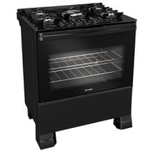 Fogão Mueller MFV5BF 5 Bocas Com Tripla Chama e Acendimento Automático Preto
